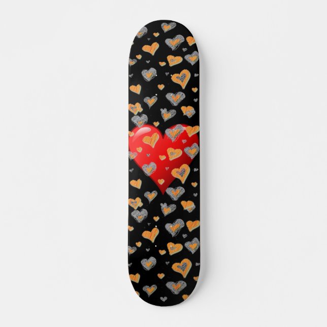 Herz-Skateboard Skateboard (Vorne)