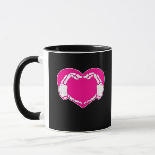 Herz Skeleton Hände Gothic Valentine Classic Tasse