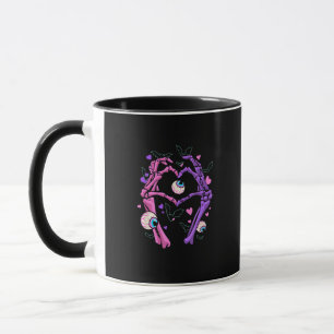 Herz Skeleton Hands - Halloween Pastel Goth Eyeba Tasse
