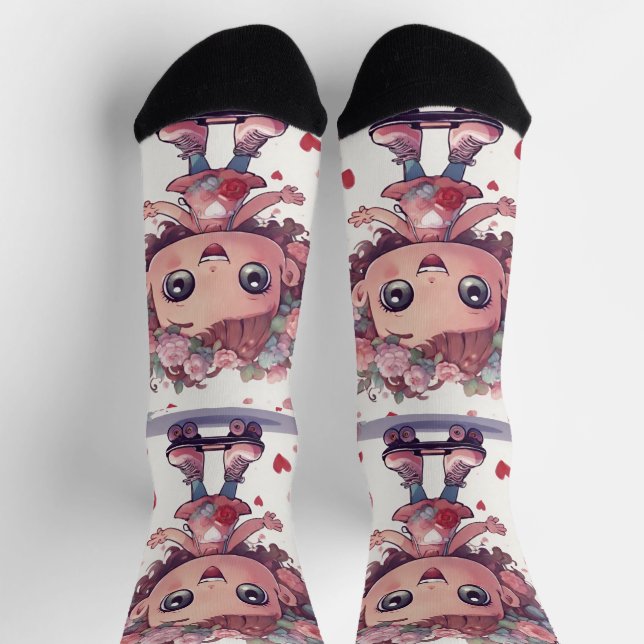 Herz Socken (Oben)