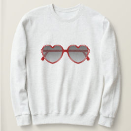 Herz-Sonnenbrille Sweatshirt