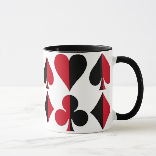 Herz-Spaten-Diamant-Verein Tasse (Rechts)