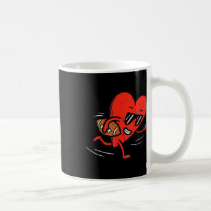 Herz spielt Fußball Valentinstag Sport Jungen Kaffeetasse