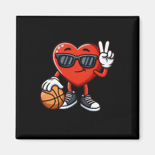 Herz spielt Sketll Valentinstag Sketll Jungen Ki Magnet