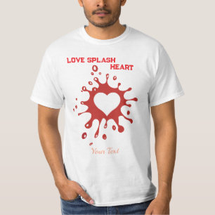 Herz-Splash-Art – Kreative Liebesausdrucksdesign T-Shirt