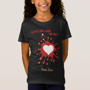 Herz-Splash-Art – Kreatives Liebesausdruck-Design T-Shirt