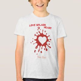 Herz-Splash-Art – Kreatives Liebesausdruck-Design Tri-Blend Shirt
