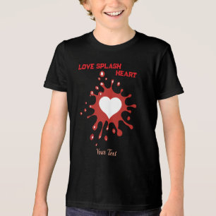 Herz-Splash-Art – Kreatives Liebesausdruck-Design Tri-Blend Shirt