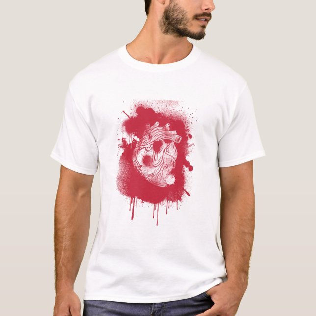 Herz-Spritzer T-Shirt (Vorderseite)