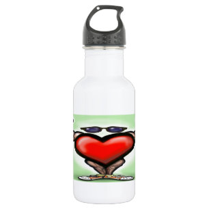 Herz stark trinkflasche