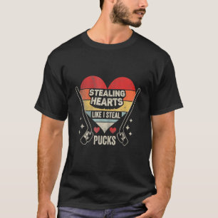Herz stehlen, wie ich stehle Pucks Valentinstag L T-Shirt