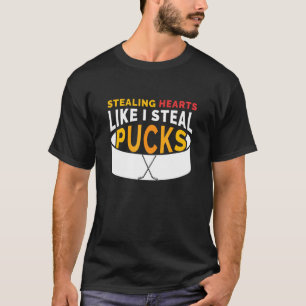 Herz stehlen, wie ich stehle Pucks Zitat Eishocke T-Shirt