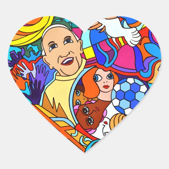 Herz Sticker Set, glänzend oder matt