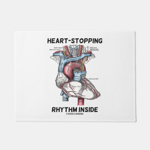 Herz-Stoppen des Rhythmus innerhalb des Fußmatte