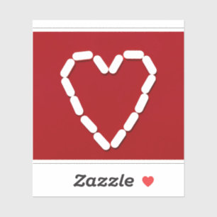 Herz. Stoppt die Depression. Individuell-geschnitt Aufkleber