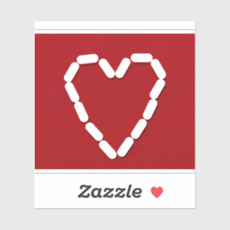 Herz. Stoppt die Depression. Individuell-geschnitt Aufkleber