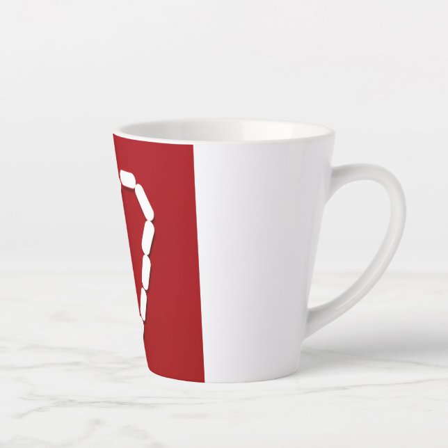Herz. Stoppt die Depression. Latte Tasse (Rechts)