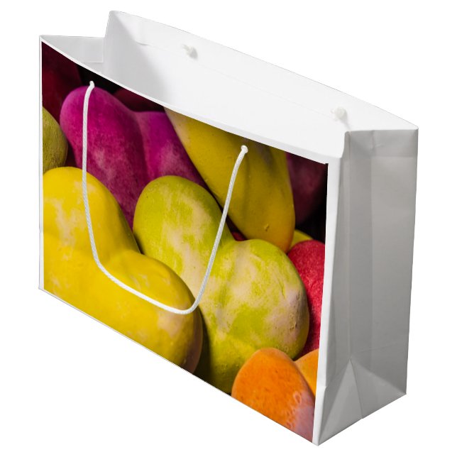 Herz, süßes Herz... Große Geschenktüte (Vorderseite Schrägansicht)