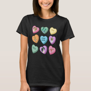 Herz Süßigkeit Valentinstag Pflanze Gärtner Gärtne T-Shirt