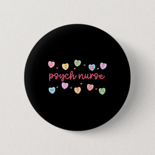Herz Süßigkeiten Psych Krankenschwester Psychiatri Button