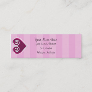 Herz-Süßigkeits-dünne Visitenkarte