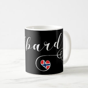 Herz-Svalbard-Flagge, Spitzbergen, Norwegen Kaffeetasse