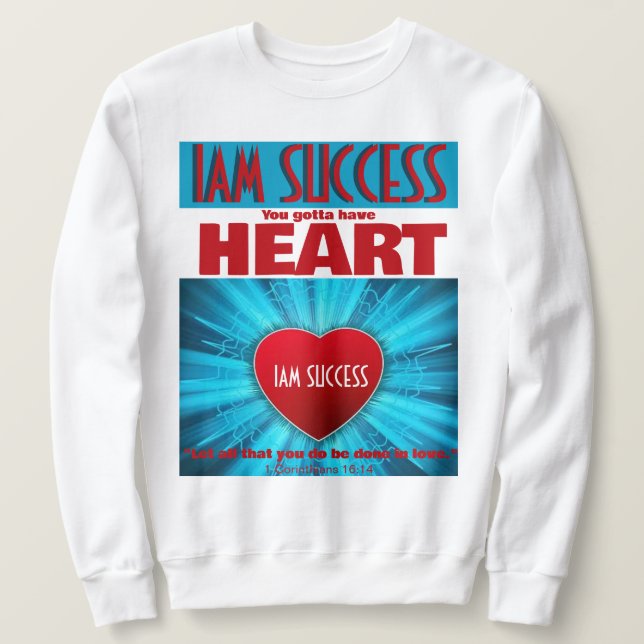 HERZ SWEATSHIRT (Design vorne)