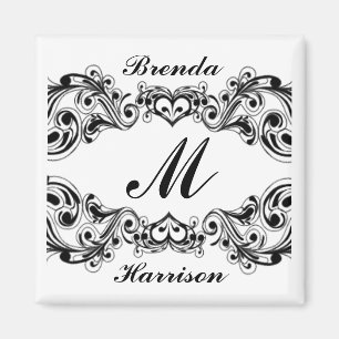 Herz Swirl Couples Magnet