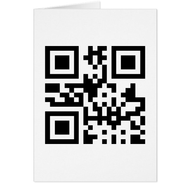 Herz-Symbol — QR Code Grußkarte (Vorne)