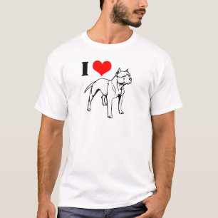 (Herz) T-Shirt Pitbull-I