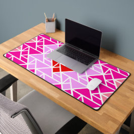 Herz-Tangram-Muster Schreibtischunterlage