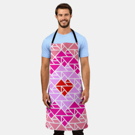 Herz-Tangram-Muster Schürze