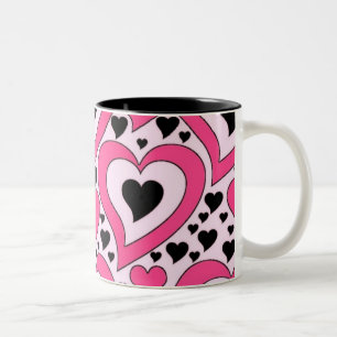 Herz-Tasse Zweifarbige Tasse