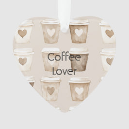 Herz-Tassen Weihnachten Kaffee Creme Ornament