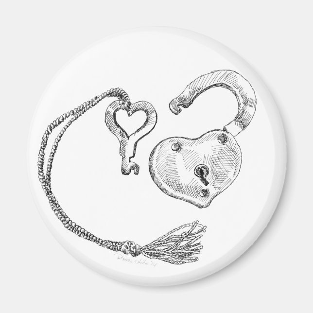 Herz-Taste & Taste Magnet (Vorne)