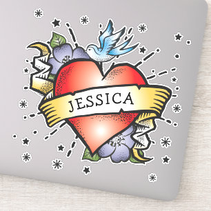 Herz Tattoo Aufkleber