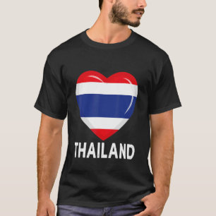Herz-Thailand-Flagge Männer Frauen Kid Patriotic T-Shirt