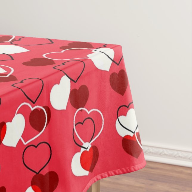 Herz Tischdecke (Beispiel)
