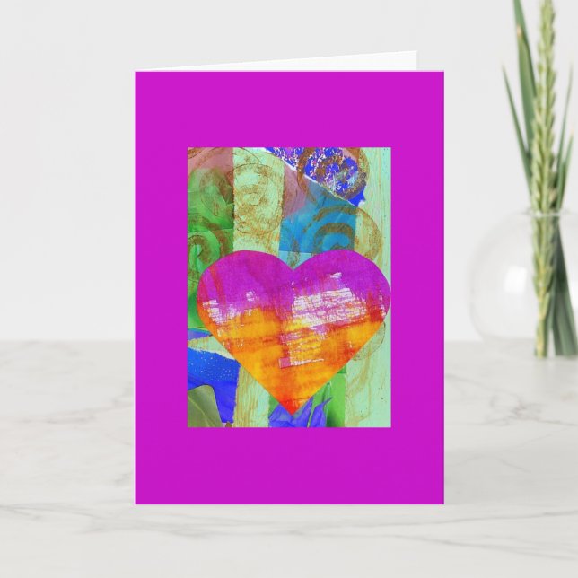 Herz-Torkarte Feiertagskarte (Vorderseite)