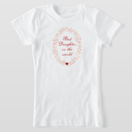 Herz Typografie Simple Modern Mothers Day Kids T-Shirt