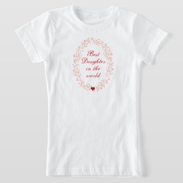 Herz Typografie Simple Modern Mothers Day Kids T-Shirt (Ablage )