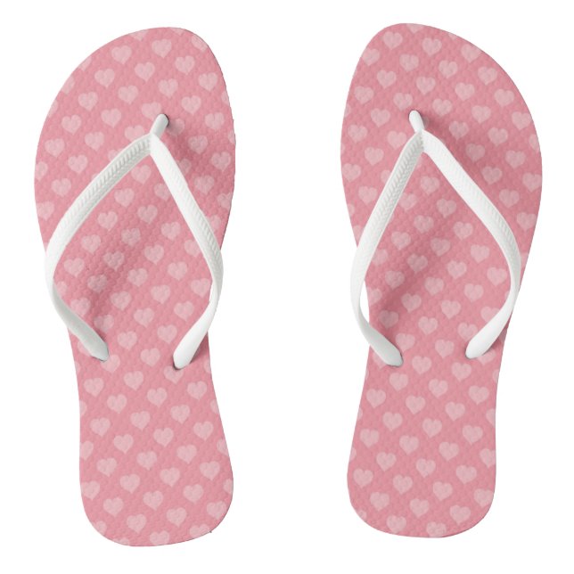 Herz überall flip flops (Fußbett)