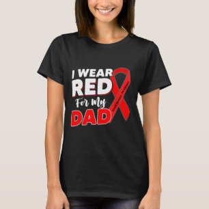 Herz Überlebender Krieger Ich Trage Rot Für Mein D T-Shirt