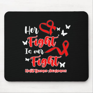 Herz Überlebender Krieger Ihr Kampf Unser Kampf He Mousepad