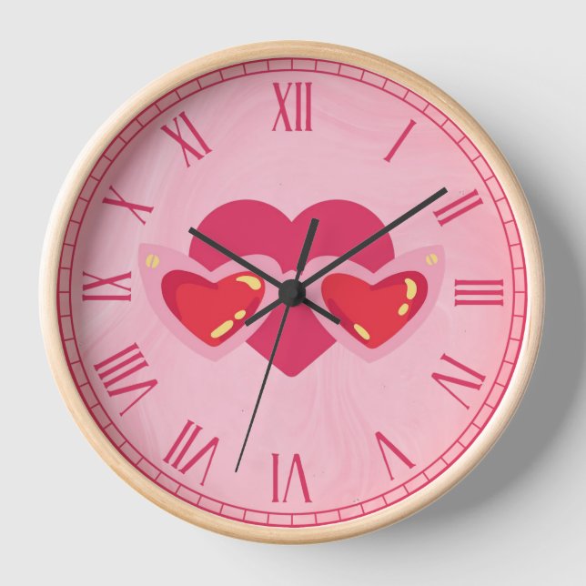 Herz Uhr (Vorderseite)