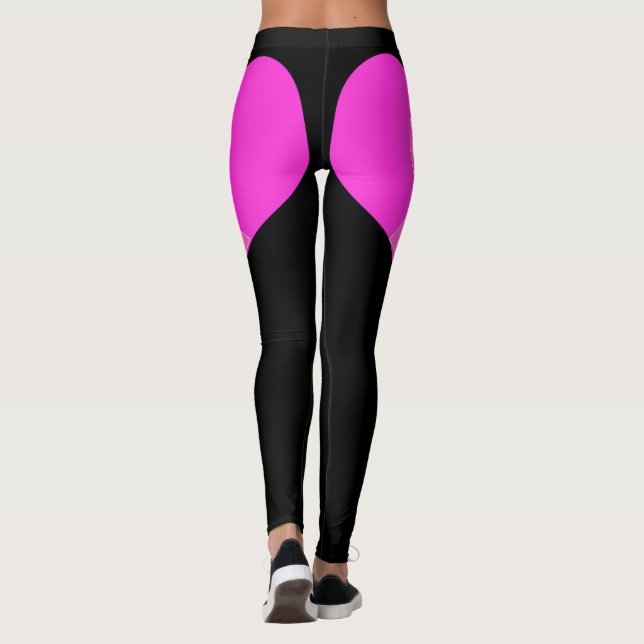 Neon Pink Trendy 80er Leggings