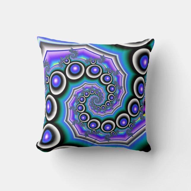 Herz- und Blasen-Kissen Kissen (Vorderseite)