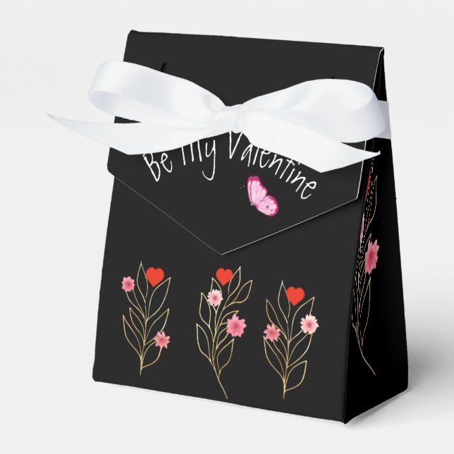 Herz und Blume Geschenkschachtel (Vorderseite)
