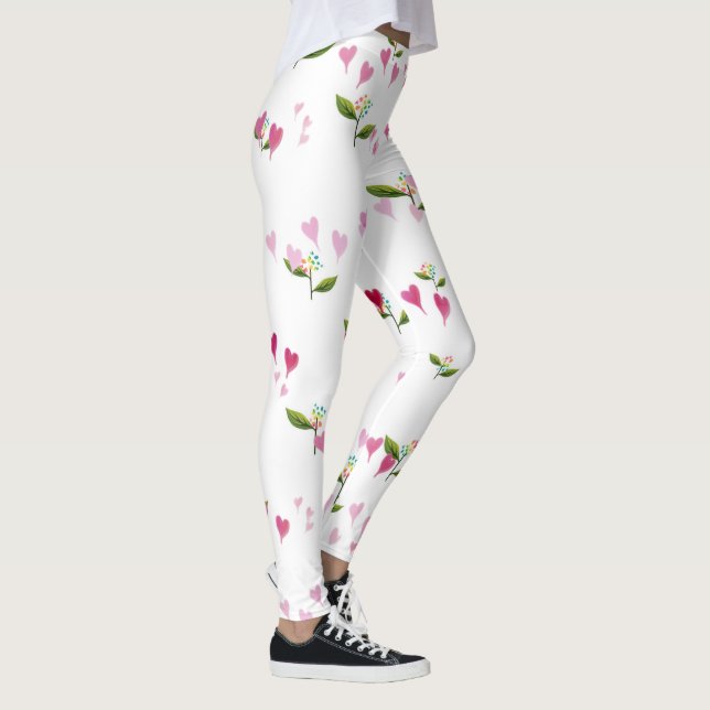 Herz und Blume Leggings (Rechts)