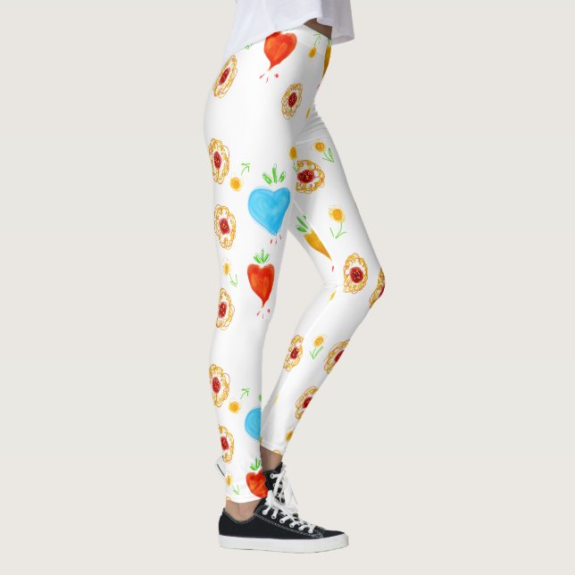 Herz und Blume Leggings (Rechts)